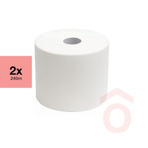 Kéztörlő 26cm 240m 2db 2rx18g 20,4x22,8/1053lap fehér rec.
