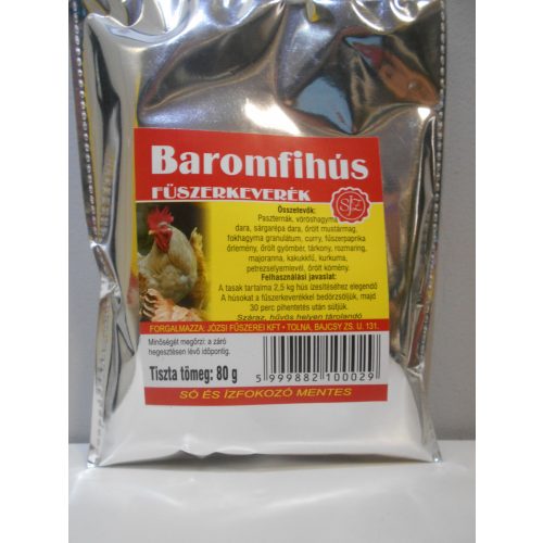 Baromfihús fűszerkeverék 80 g SÓ+ÍZFOKOZÓ MENTES!