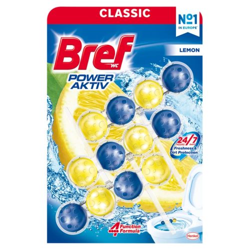 Bref Power Aktiv Lemon WC frissítő 3x50 g