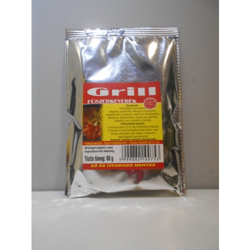 Grill fűszerkeverék 80 g SÓ+ÍZFOKOZÓMENTES!