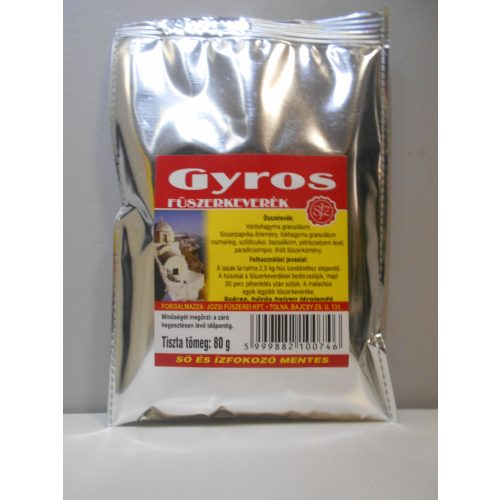 Gyros fűszerkeverék Só + ízfokozóMENTES!