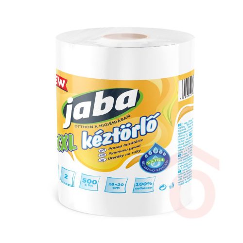 Kéztörlő Jaba 500lap XXL 2réteg 18x20cm/lap 100%cell