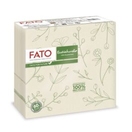   Lucart 82977600 EcoNatural Flora 38X38cm, 2 rétegű, 1/4 hajtású, 40lap/csomag, 24 csomag/karton