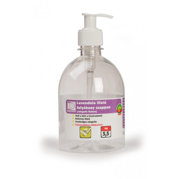 Brilliance ® Levendula illatú folyékony szappan adagoló flakon 500 ml (ÜRES)