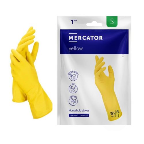 Mercator gumikesztyű "S" sárga