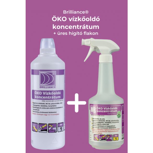 Brilliance® ÖKO Vízkőoldó koncentrátum 1 liter + hígítós flakonnal