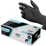 PPS Pro Label nitril kesztyű fekete 5,5 g (vastagabb kivitel, 100 db, púdermentes)