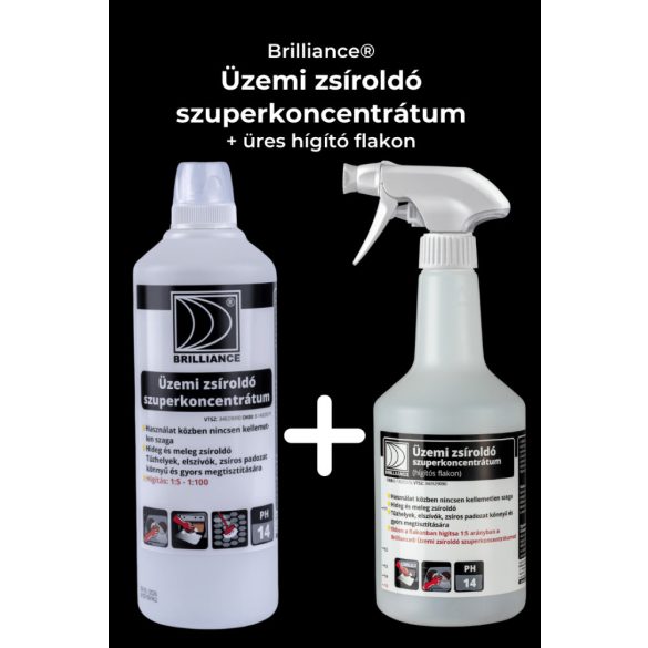 Brilliance® Üzemi zsíroldó szuperkoncentrátum 1 liter + hígítós flakonnal