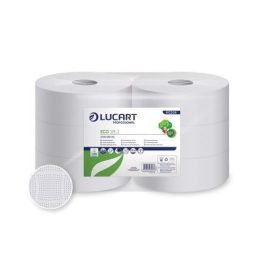   Lucart Eco 26 J, fehér toalettpapír, 26cm-es, 2r., 240m/tek., 6tek./zsugor