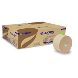   Lucart EcoNatural Cardboard Core 900 ID, tekercses toalettpapír, 2r., 900lap/tek.,12tek./kart.